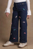 One Friday Kids Girls Dark Blue Flared Jeans