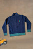 One Friday Boys Navy Blue Solid Sweater