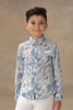 One Friday Boys Blue & White Paisley printed Shirt