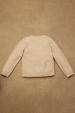 One Friday Girls Off White Solid Sweater