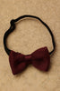 One Friday Wine Woven Solid Bow