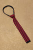 One Friday Red Woven Stripes Tie