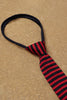 One Friday Red Woven Stripes Tie