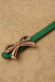 One Friday Green Leather Solid Belt