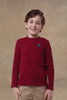 One Friday Kids Boys Wine Full Sleeves T-shirt