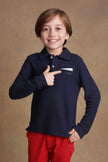 One Friday Kids Boys Navy Blue Knitted T-shirt