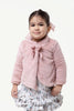 One Friday Baby Girls Pink Shirt Collar Overcoat