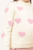 One Friday Kids Girls Off White Knitted Sweater