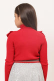 Red Solid Sweater