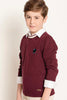 One Friday Kids Boys Burgundy Sweater