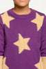 Purple Star Print Sweater