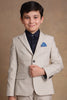 One Friday Kids Boys Grey Solid Blazer