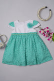 One Friday Baby Girls Mint Lace Dress