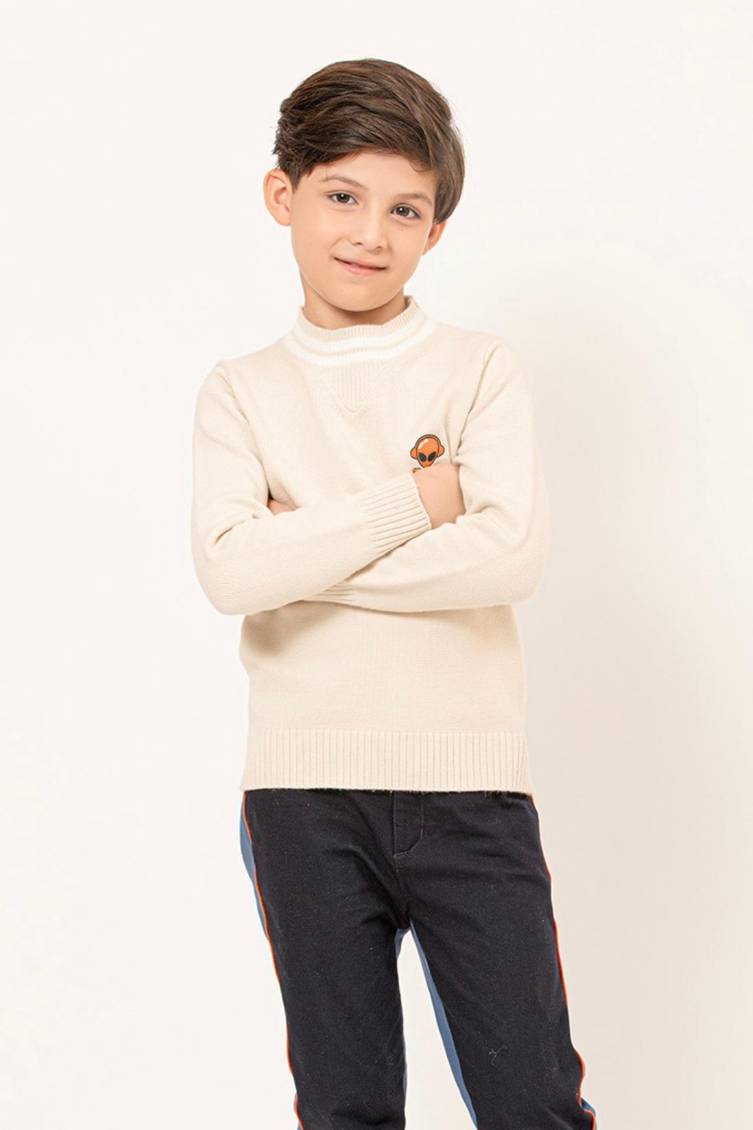 One Friday Kids Boys Creme Sweater