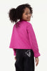 One Friday Kids Girls Pink Full Sleeves Cotton Sweat Shirt