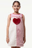 One Friday Kids Girls Pink Round Neck Dress