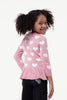 One Friday Pink  Heart Print Sweater