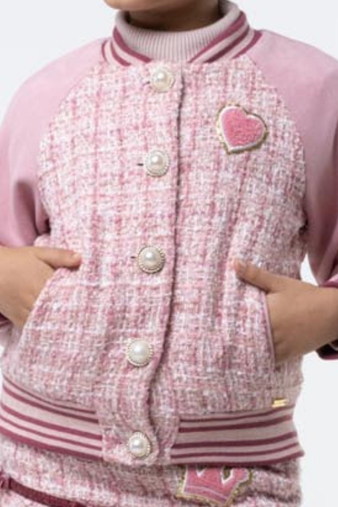 Pink  Boucle Jacket