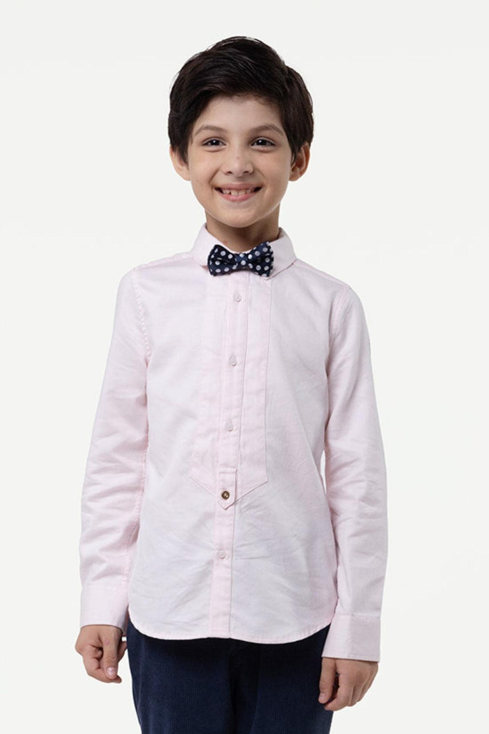 One Friday Kids Boys Pink Shirt Collar Shirt - One Friday World