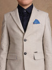 One Friday Kids Boys Grey Solid Blazer