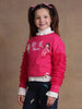 One Friday Girls Pink Doll House Themed Sweatshirt