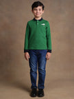 One Friday Kids Boys Green Solid T-shirt