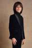 One Friday Kids Boys Navy Blue Velvet 2 Piece Suit Set