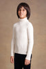 One Friday Boys Ivory White Solid Turtleneck Jumper