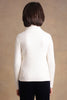 One Friday Boys Ivory White Solid Turtleneck Jumper