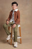 One Friday Kids Boys Brown Solid Jacket