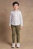 One Friday Kids Boys Off White Adventurer 100% Cotton Shirt