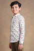 One Friday Kids Boys Off White Adventurer 100% Cotton Shirt