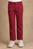 One Friday Kids Boys Red Solid Trouser