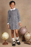 One Friday Kids Girls Grey Sequinned Party Dress