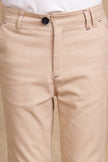 One Friday Boys Beige Slim fit Casual Trouser