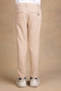 One Friday Boys Beige Slim fit Casual Trouser