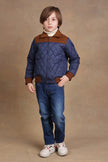 One Friday Boys Navy Blue Solid Jacket