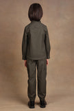 One Friday Kids Boys Olive Solid OverShirt