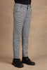 One Friday Kids Boys White & Black Checks Slim fit Trouser