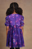 One Friday Kids Girls Purple Cosmic Theme Dress