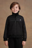 One Friday Kids Boys Black Solid Jacket