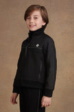 One Friday Kids Boys Black Solid Jacket