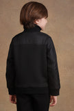 One Friday Kids Boys Black Solid Jacket