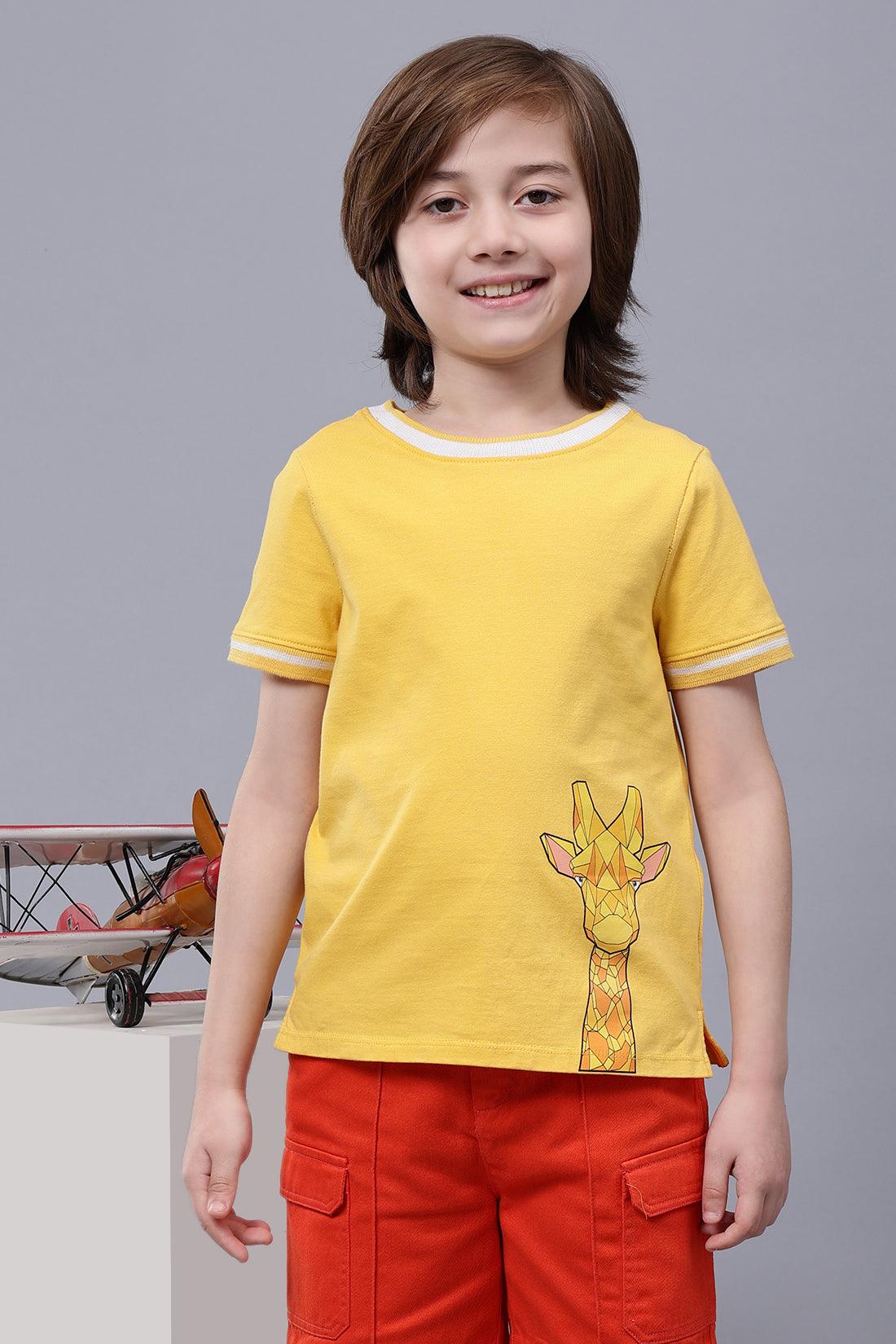 One Friday Kids Boys Cotton Design T-Shirt - One Friday World