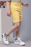 One Friday Kids Boys Yellow Denim Shorts - One Friday World