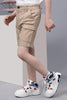 One Friday Boys Beige Cotton Shorts with flapped cargo pockets - One Friday World