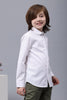 One Friday Kids Boys Full Sleeves Cotton Collared Shirt with Bow - One Friday World