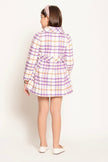 Varsity Chic Checkered Dreams Coat for Girls