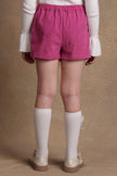 One Friday Kids Girls Pink Pleated Skorts