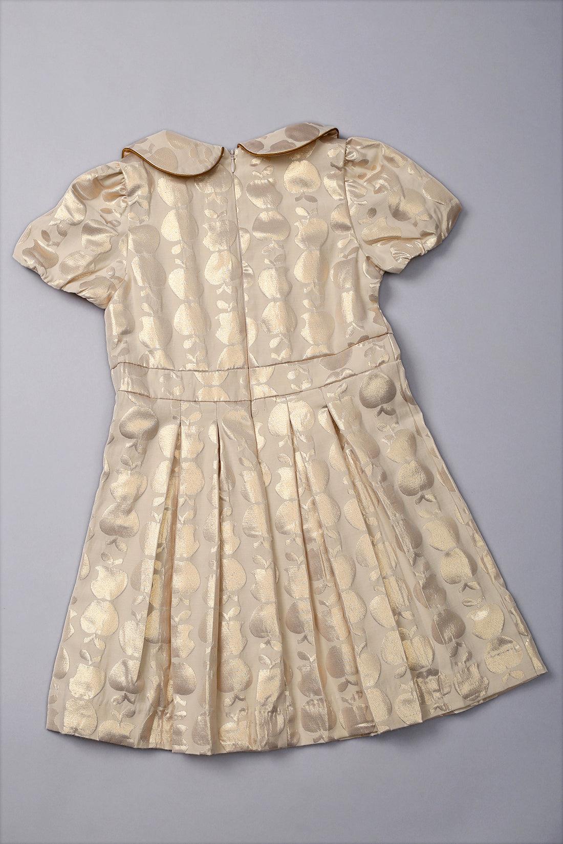 One Friday Girls Golden Apple Dress - One Friday World